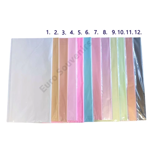 CSOMAGOLÓFÓLIA 20 DB 1/100 57x57 cm 12 SZÍNBEN