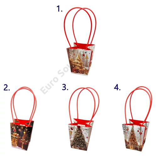 VIRÁGTASAK KARÁCSONYI 10/480 13x9,5x15,5 cm 4 FÉLE 