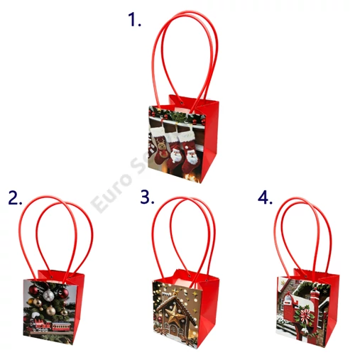 VIRÁGTASAK KARÁCSONYI 10/480 13x12x15 cm 4 FÉLE 