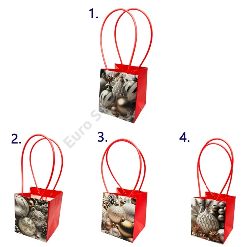 VIRÁGTASAK KARÁCSONYI 10/480 13x12x15 cm 4 FÉLE 