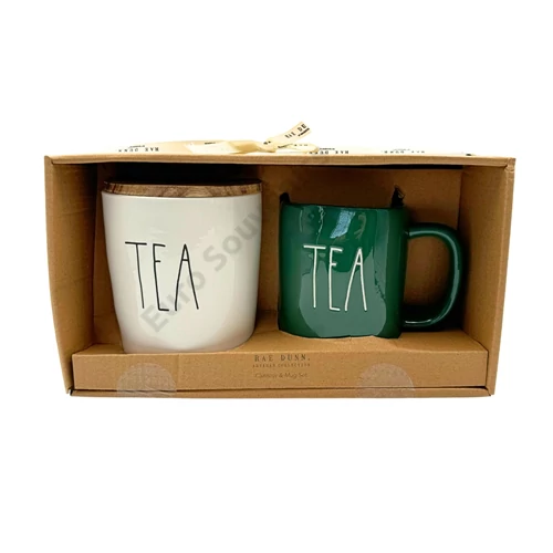 BÖGRE+TARTÓ TEÁS 2/12 BÖGRE:12X9,5 cm; TARTÓ:13,5x11 cm