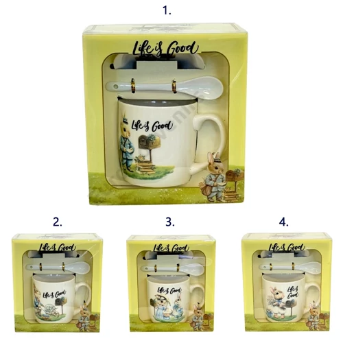 BÖGRE SZETT 1/60 16,5x18x9,5 cm NYUSZIS 4 FÉLE