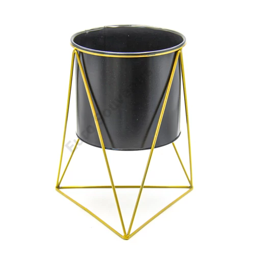 VIRÁGTARTÓ FÉM 1/39 26x16 cm FEKETE