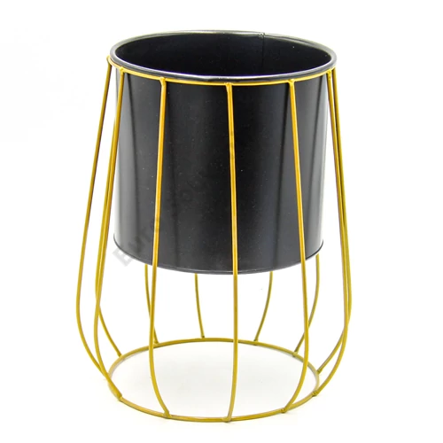 VIRÁGTARTÓ FÉM 1/30 26x16 cm FEKETE