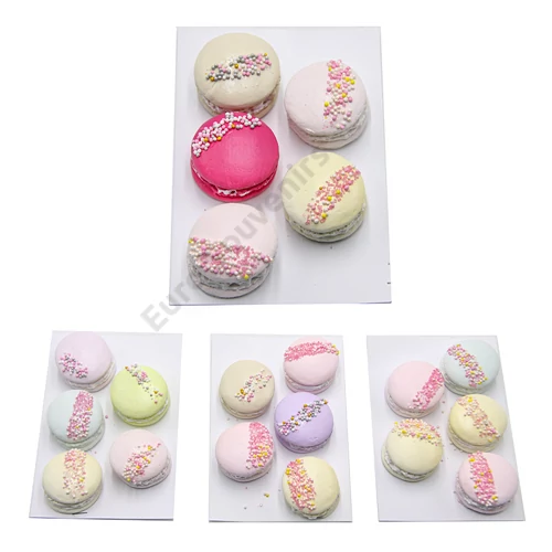 GIPSZ DEKOR MACARONOK 5 DB; 3,5x2 cm TÖBB SZÍNBEN