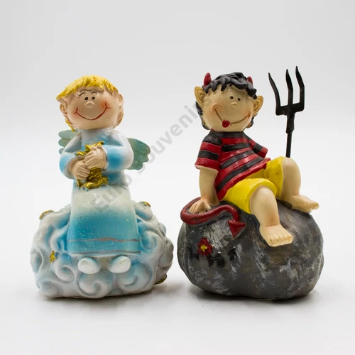  ANGYAL,ÖRDÖG FIGURA 6/72 6.5X10CM