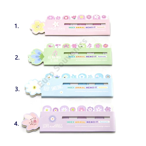 STICKY MARKER VIRÁGOS 60/1200 15,5x4,8 cm 4 FÉLE