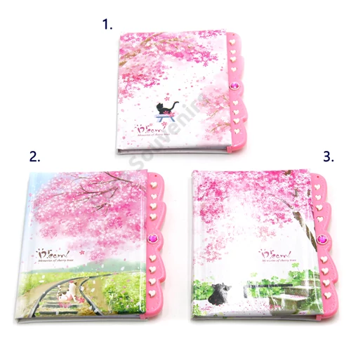 NOTESZ CSERESZNYEFA KÓDOS 96/192 13x15 cm 3 FÉLE