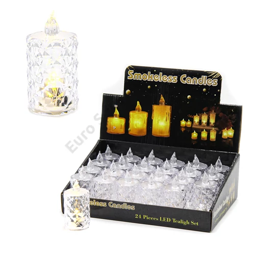 GYERTYA LEDES MELEG FÉNYŰ 24/960 4x8 cm