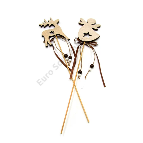 NATÚR PÁLCÁS DÍSZ 12/1200 2 FÉLE 29,5 cm