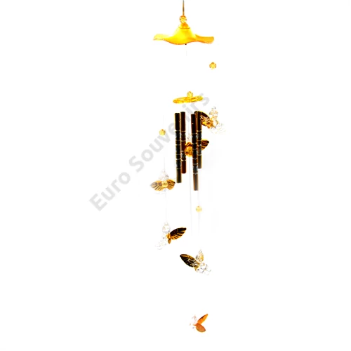 SZÉLCSENGŐ ANGYALOS 1/120 ARANY,EZÜST 76 cm