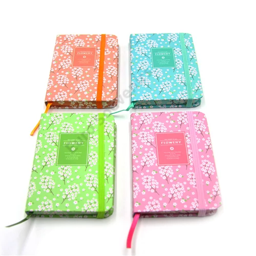 NOTESZ VIRÁGOS 4 SZÍN 24/192 10.5x7 cm