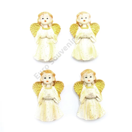 ANGYAL HÜTŐMÁGNES 4 féle 24/1200 6x3.5 cm.arany