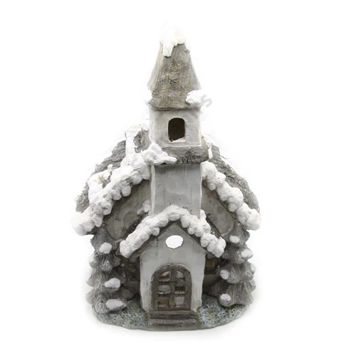 TEMPLOM 1/2 MÉCSEST.49x30x17 cm.EZÜST