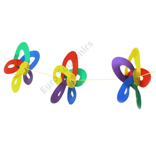 SZÉLFORGÓ GIRLAND 8 DB-OS 1/50  8 MÉTER, 30 cm átmérő