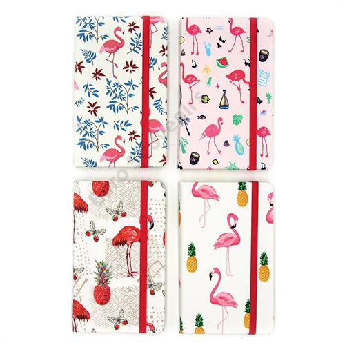 NOTESZ FLAMINGÓS A5 1/120 20.5x15x1 cm 4 féle