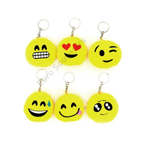 PLÜSS SMILEY KULCSTARTÓ 24/912  7x3 cm többféle