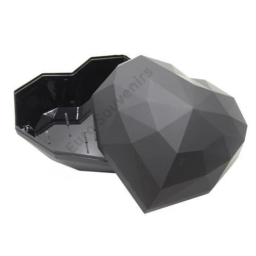 SZÍVDOBOZ 1/12 25x25x18 cm FEKETE