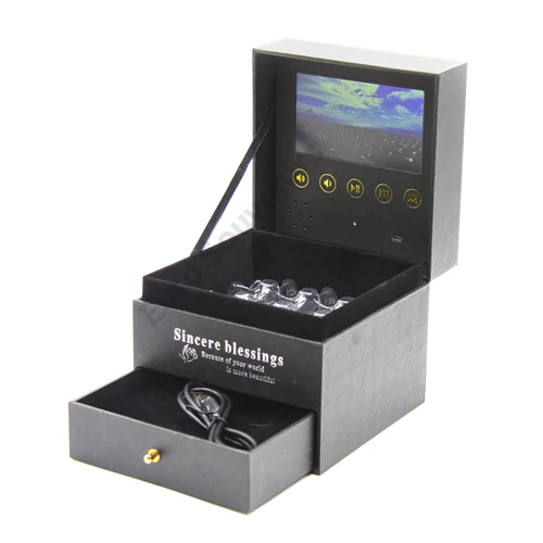 PAPÍRDOBOZ LED KIJELZŐVEL 1/16 13x13x12,5 cm FEKETE