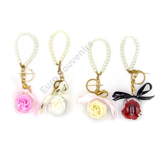 KULCSTARTÓ ÖRÖKRÓZSÁVAL 1/240 5 cm 4 SZÍNBEN