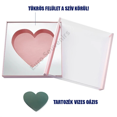 VIRÁGDOBOZ AKRIL 1/4 48x48x15 cm RÓZSASZÍN