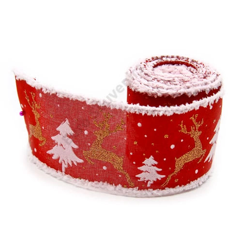 SZALAG KARÁCSONYI 70mmx5m 1/200 PIROS