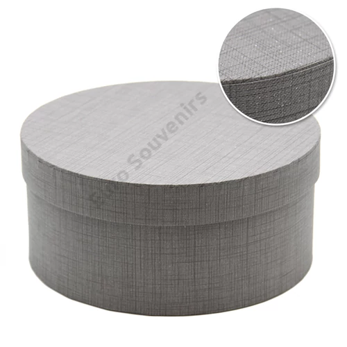 PAPÍRDOBOZ KEREK 1/30 22x10 cm SZÜRKE