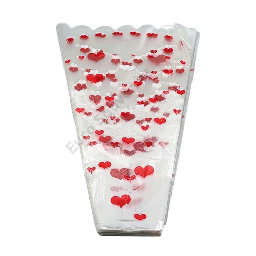 CELOFÁN SZÍVES 100 DB 1/150 25x45 cm 