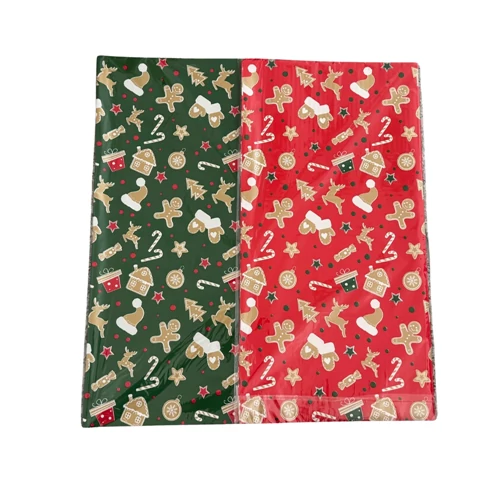 CSOMAGOLÓFÓLIA 20 DB 1/100 56x55 cm KARÁCSONYI 2 FÉLE