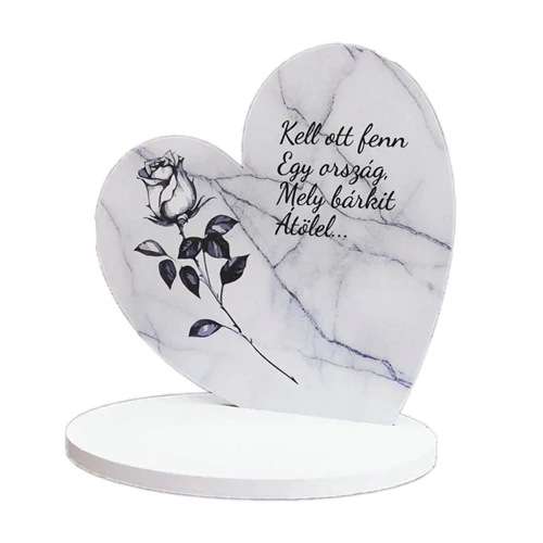 TALPAS SZÍV - FEKETE RÓZSA - 18 cm