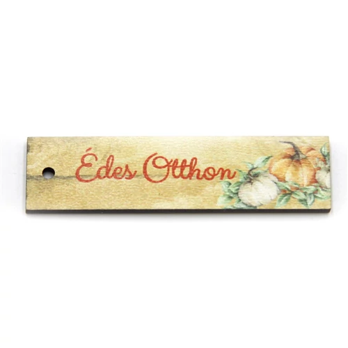 FA TÁBLÁCSKA - ÉDES OTTHON ŐSZI 6x3 cm