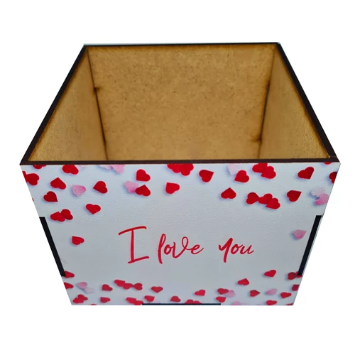 VALENTÍNBOX - APRÓ SZÍV 12,5x12,5x10 cm