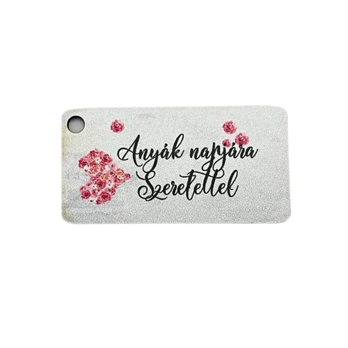 FA TÁBLÁCSKA - ANYÁK NAPJÁRA SZERETETTEL 6,5x3,5 cm