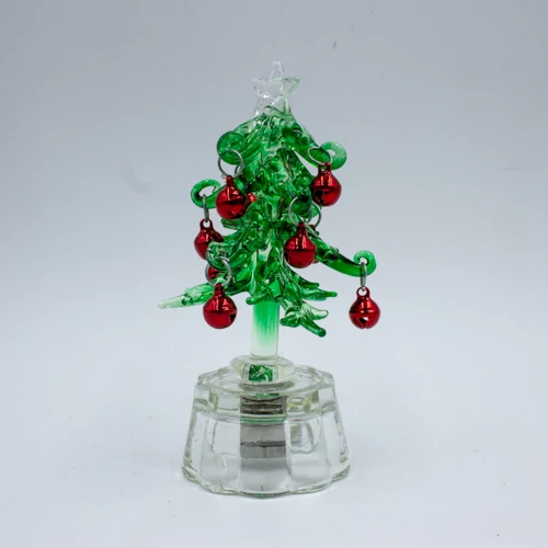 ÜVEG FENYŐFA 1/240 VILÁGÍTÓ 4x10 cm