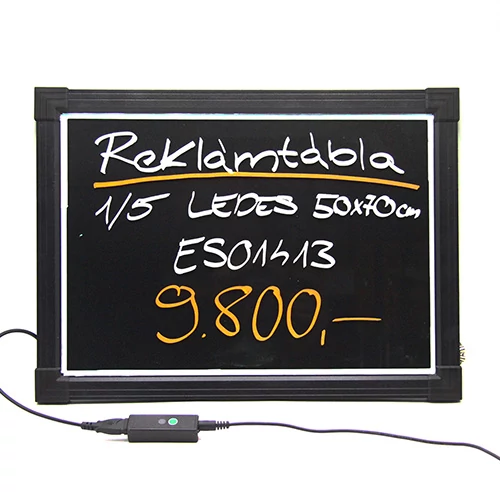 REKLÁMTÁBLA 1/5 LEDES 50 X 70 cm