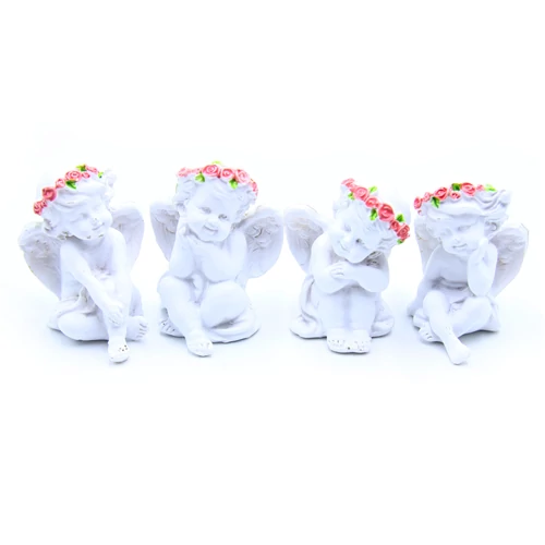 ANGYAL VIRÁGGAL 4/240 7x6x5,5 cm 4 FÉLE