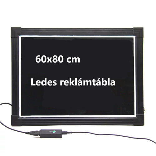 REKLÁMTÁBLA 1/5 LEDES 60x80 cm