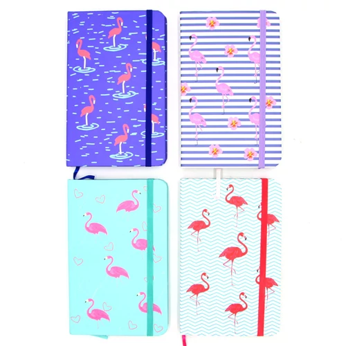 NOTESZ FLAMINGÓS 16/96  4 FÉLE  21x14 cm