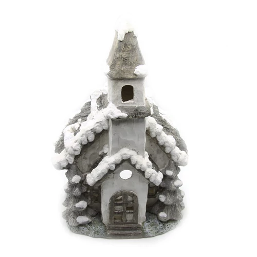 TEMPLOM 1/2 MÉCSEST.49x30x17 cm.EZÜST