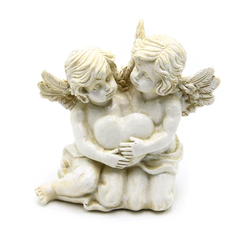 ANGYALPÁR SZÍVVEL 6/36 11,5x12x7 cm