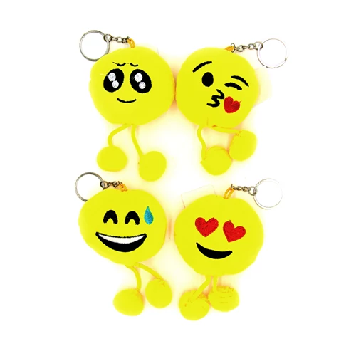 PLÜSS SMILEY KULCSTARTÓ 12/2400 16 cm TÖBBFÉLE