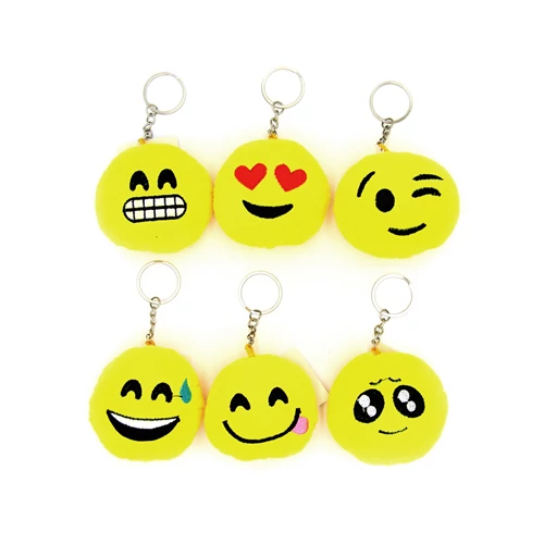 PLÜSS SMILEY KULCSTARTÓ 24/912  7x3 cm többféle