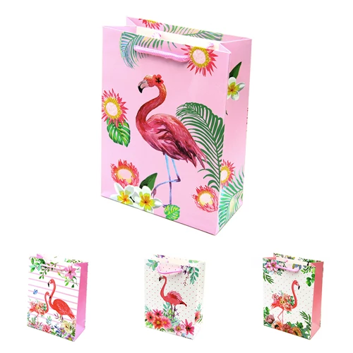 DÍSZTASAK FLAMINGÓS 4 féle 12/720 24x18 cm