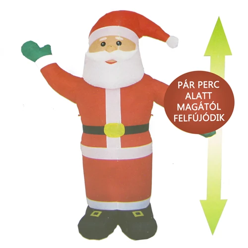 MIKULÁS FELFÚJHATÓ LEDES 1/12  2,1 méter