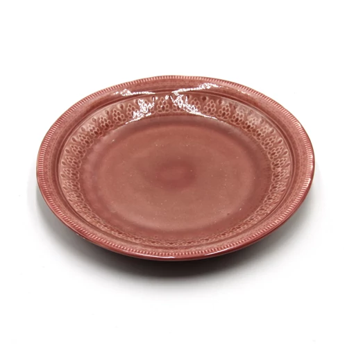TÁNYÉR 26 cm 4/24  BORDÓ