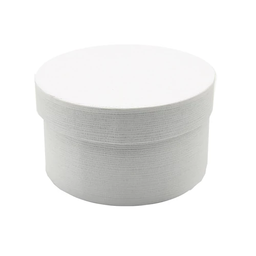 PAPÍRDOBOZ KEREK 4/96 14x8 cm FEHÉR