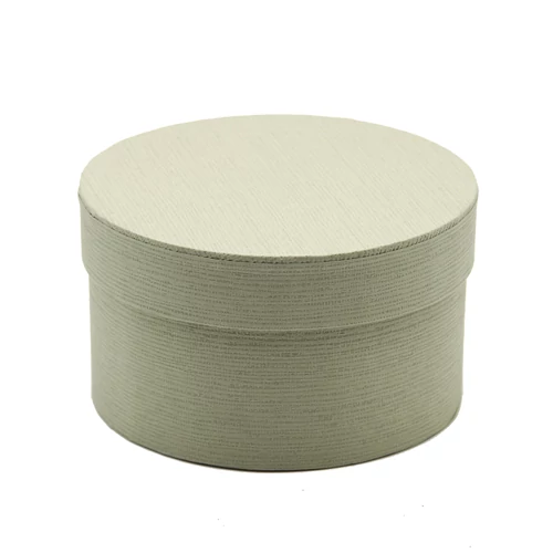 PAPÍRDOBOZ KEREK 4/96 14x8 cm SZÜRKE