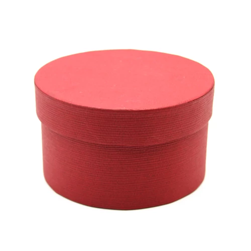 PAPÍRDOBOZ KEREK 4/96 14x8 cm BORDÓ