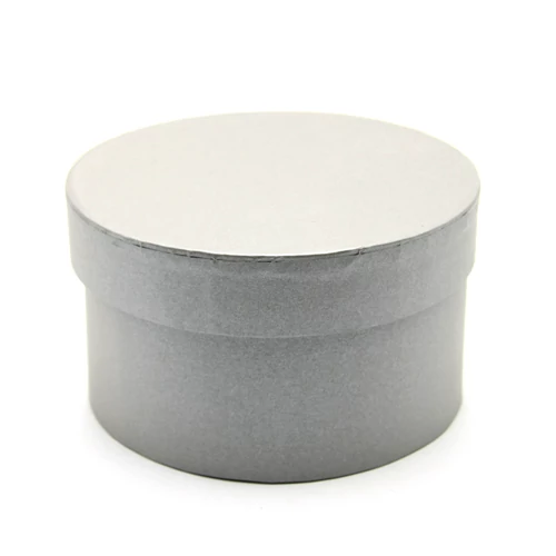 PAPÍRDOBOZ KEREK 4/96 14x8,5 cm EZÜST