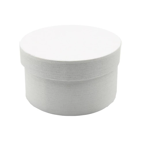 PAPÍRDOBOZ KEREK 6/240 10x5,5 cm FEHÉR